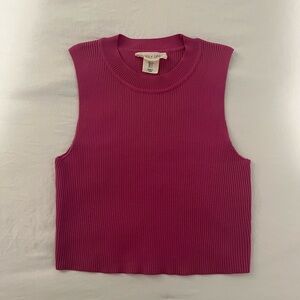 Happily Grey Pink Ribbed Tank-top